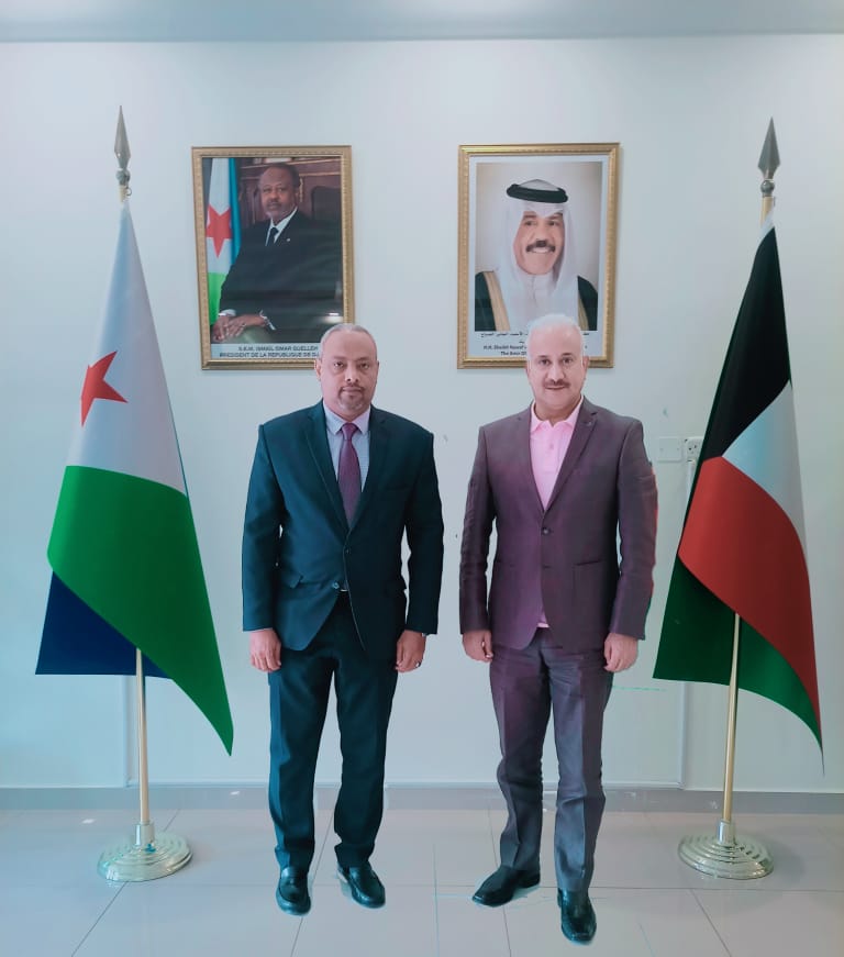 زيارة سفيردولة الكويت السابق لدى جمهورية جيبوتي لسفارة